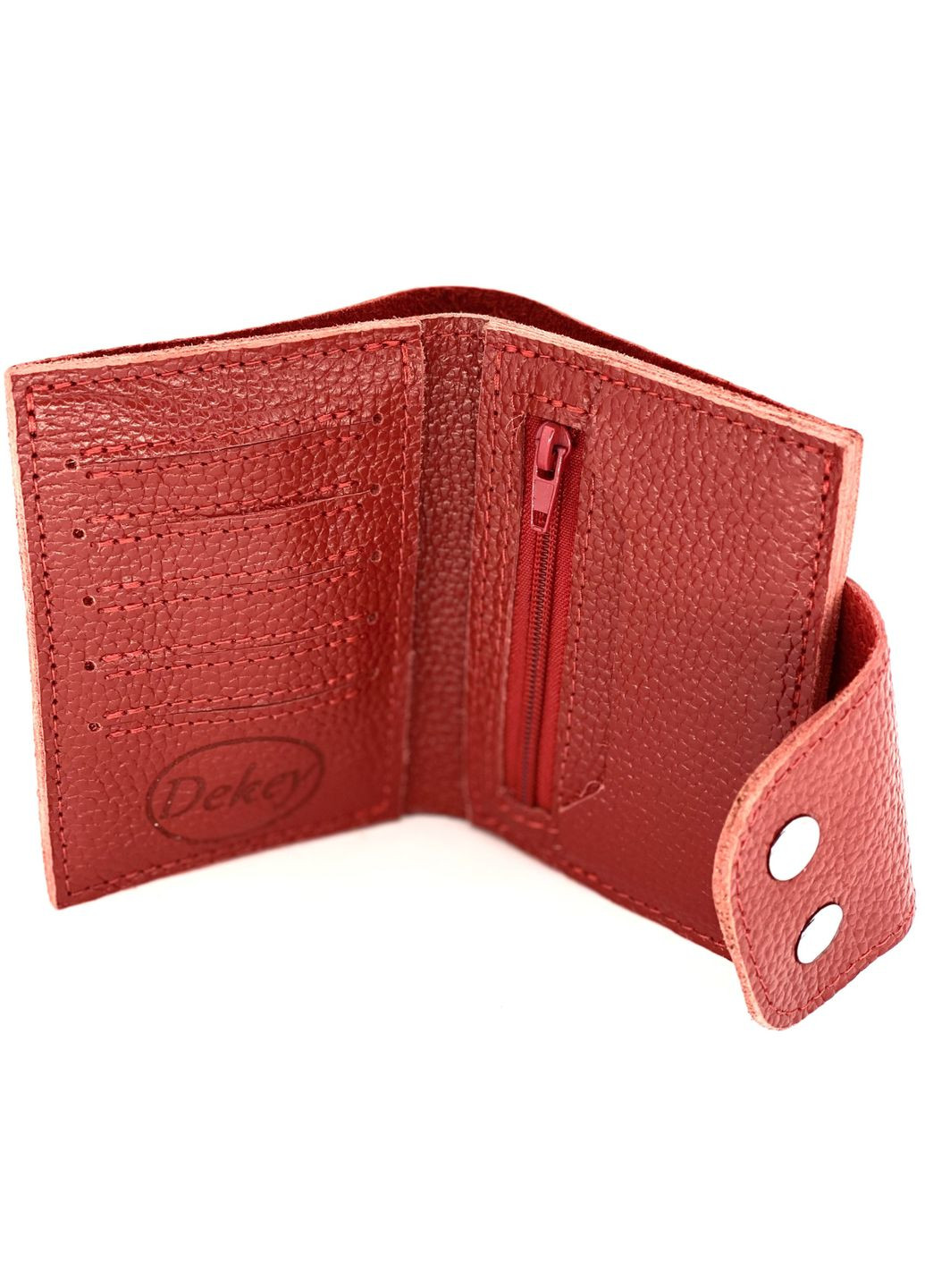 Кожаный кошелек 13.0 Красный Dekey (351898954)