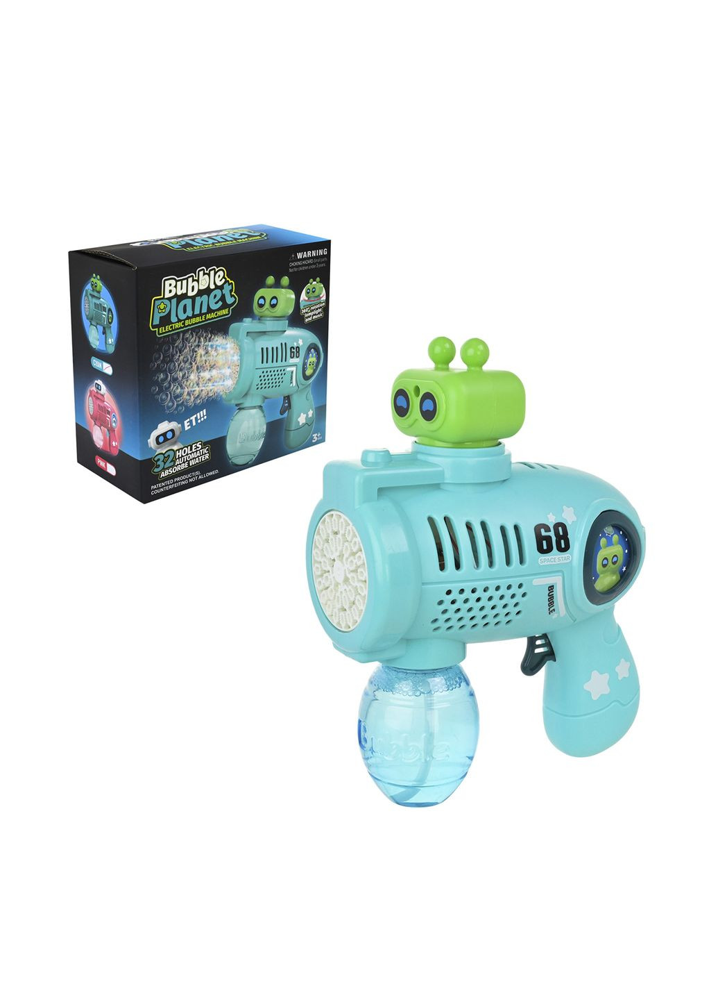 Мыльные пузыри: Пистолет на аккумуляторной батарее цвет разноцветный ЦБ-00278731 No Brand (333298855)