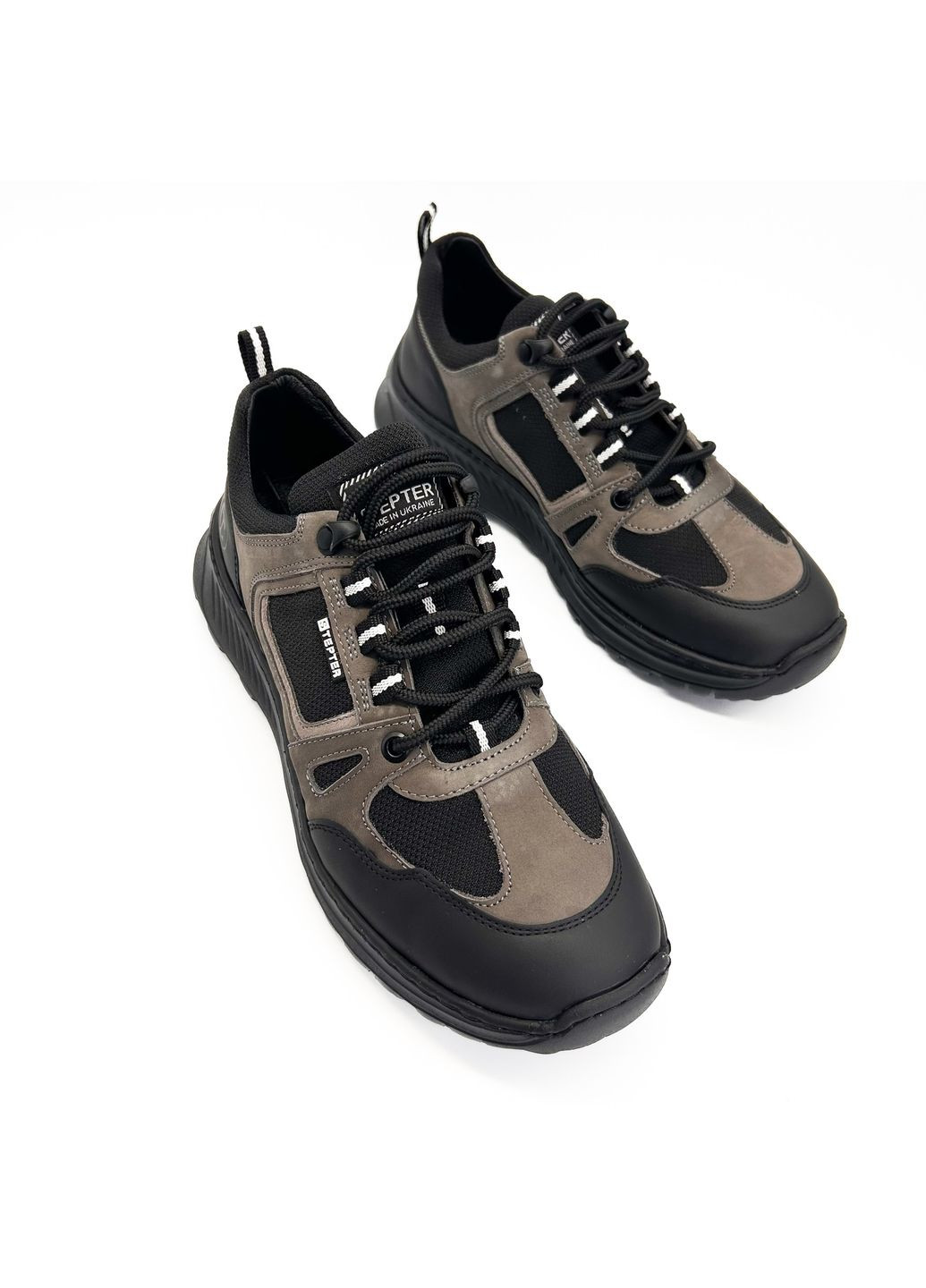 Сірі кросівки (р) нубук/текстиль 0-2-2-8764 Stepter