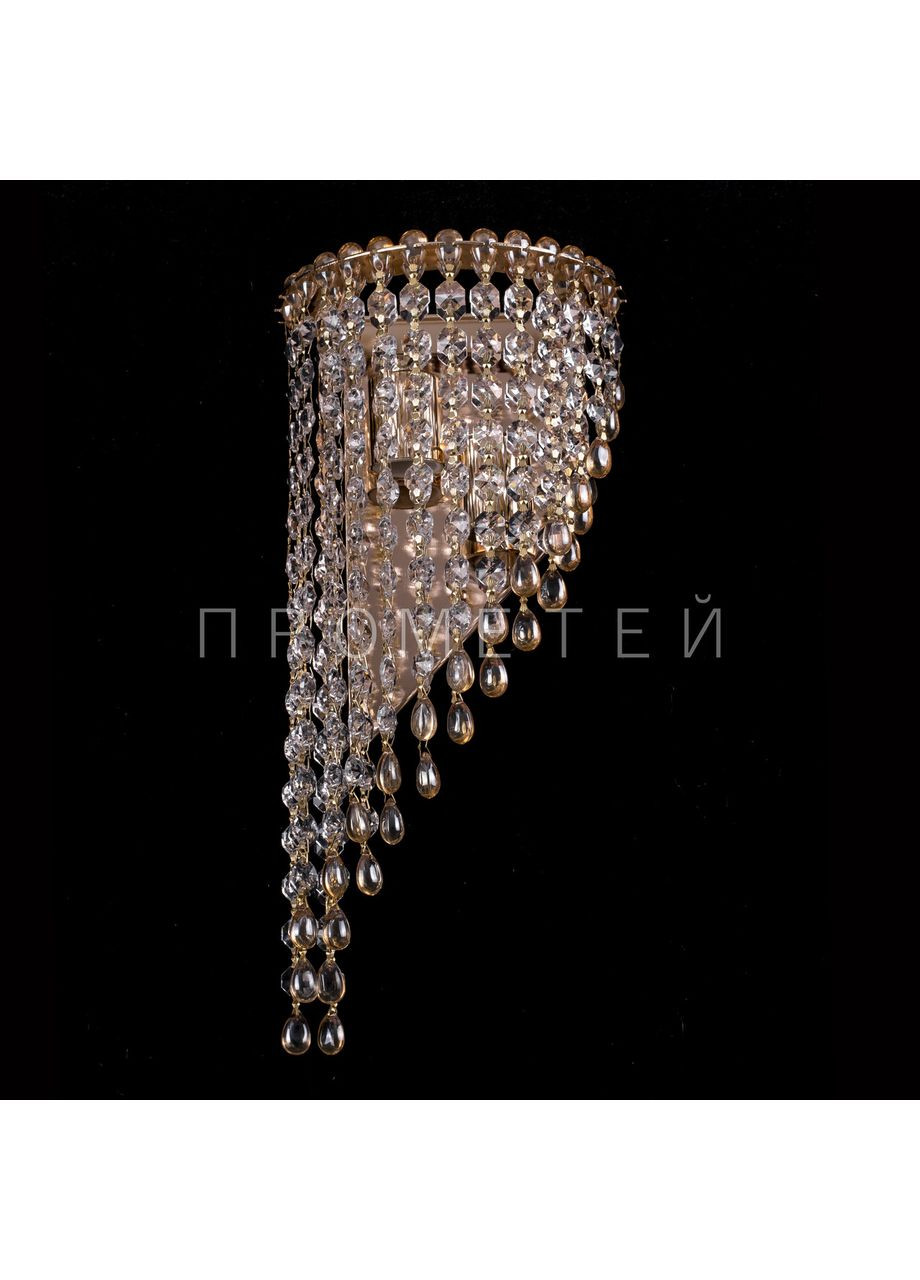 Кришталева бра на 2 лампочки (золото) B0133/2W/FG No Brand (354229640)