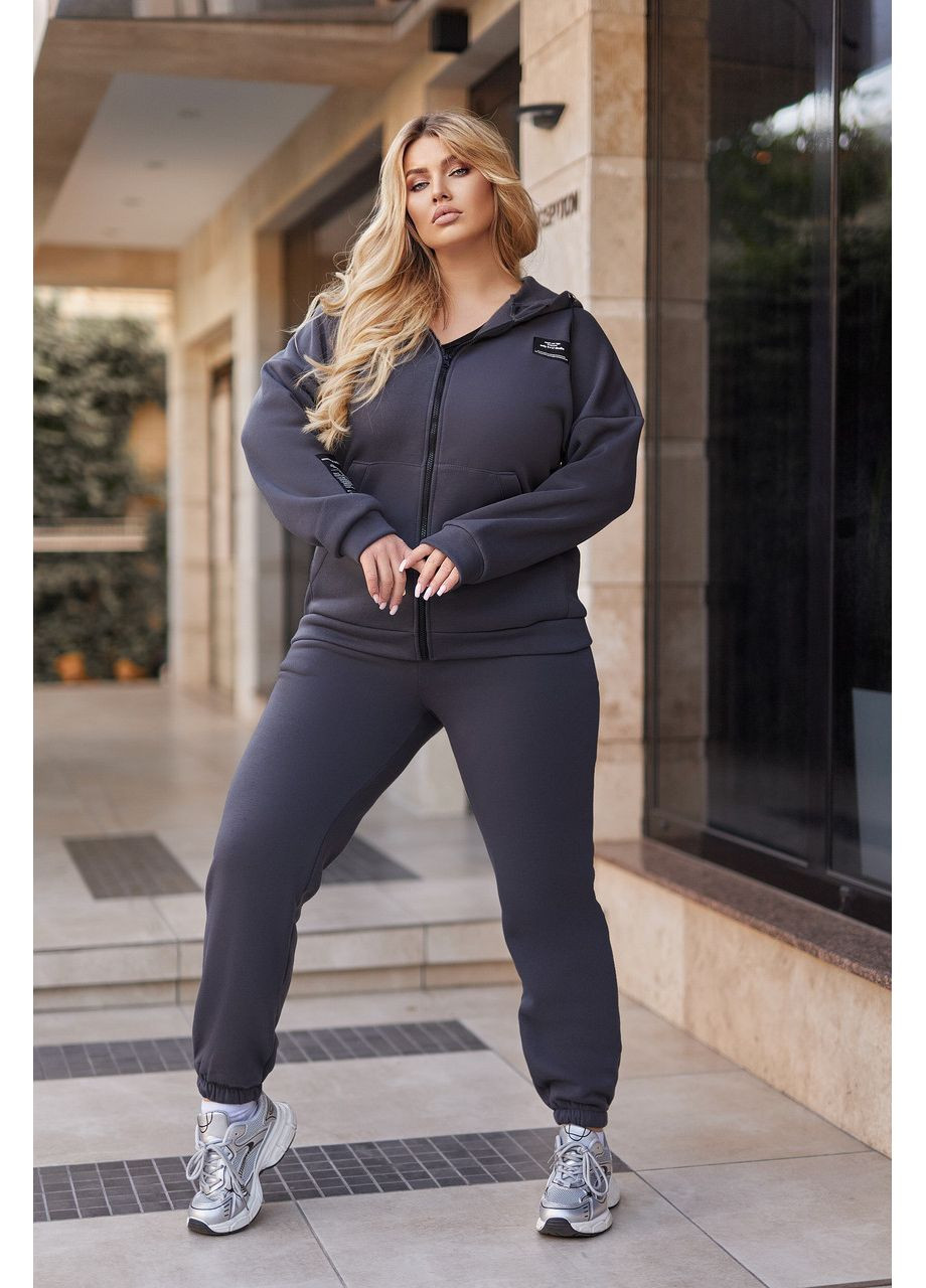 Жіночий спортивний костюм з нашивками Fashion (360769183)