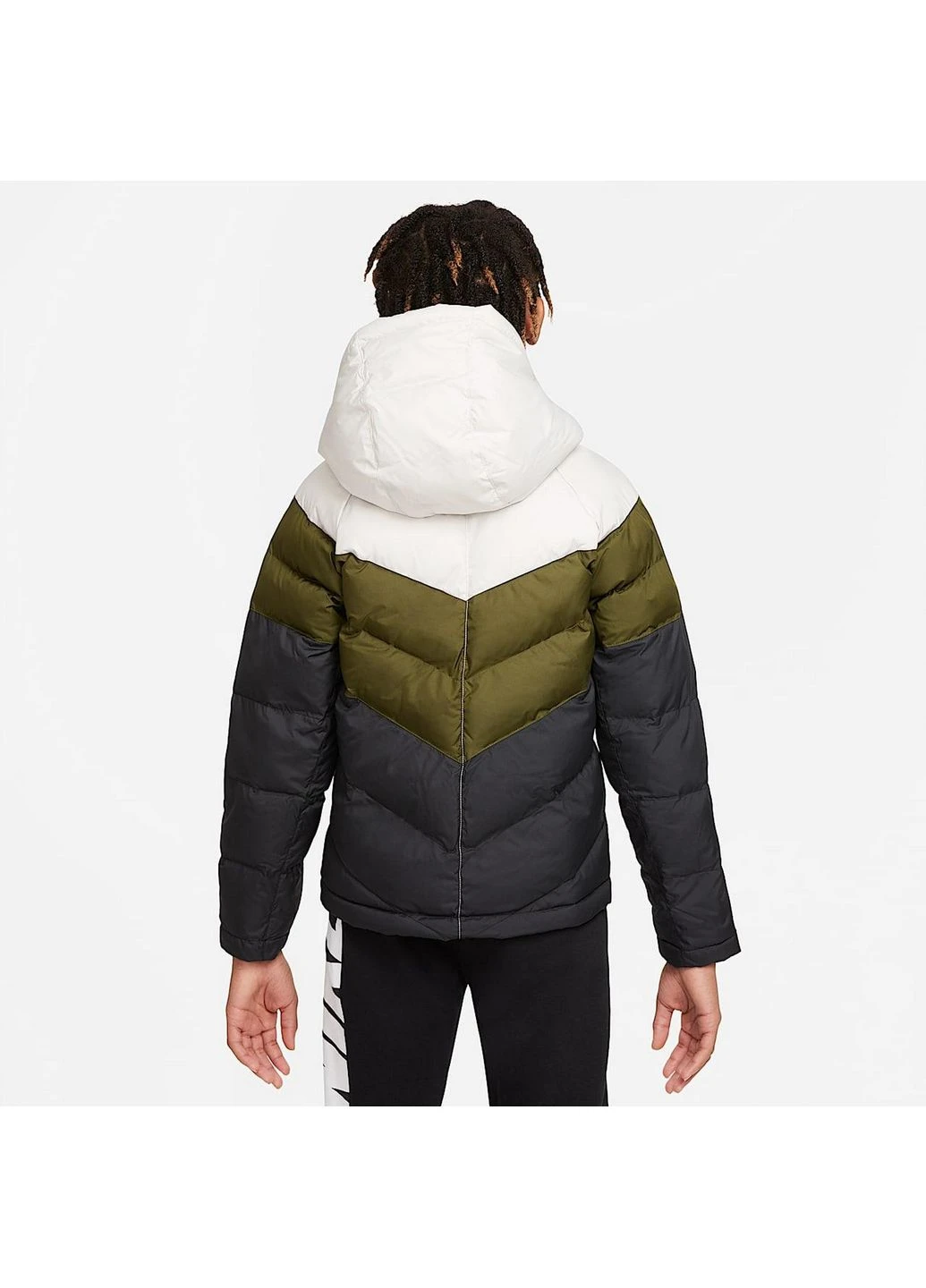 Комбінована демісезонна куртка nsw synthetic fill jacket olive/black cu9157-073 Nike