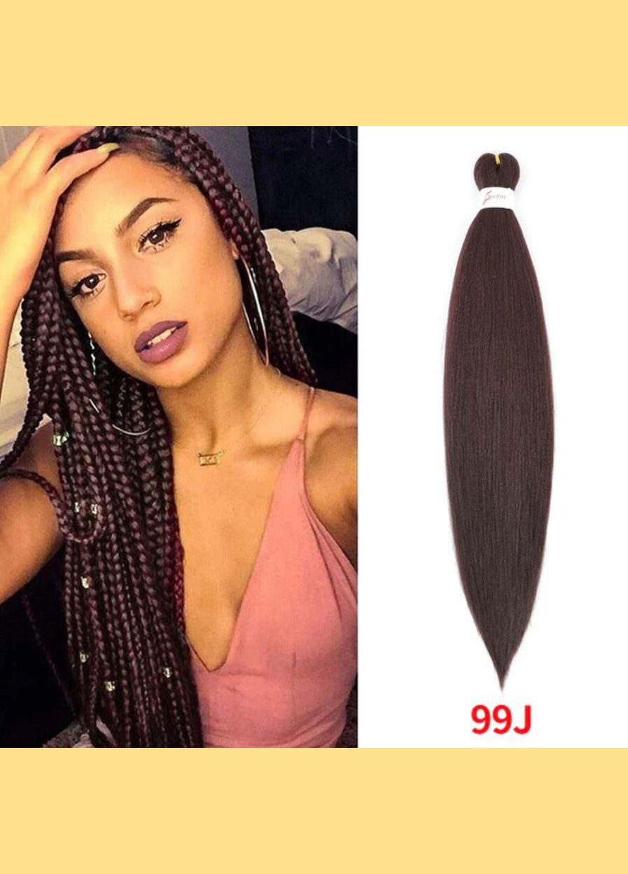 Канекалон Braid коричнево-бордовый темный Длина 65 см Вес 90 грам Низкотемпературный 100-150°С 99jEZ Easy EZ (324261489)