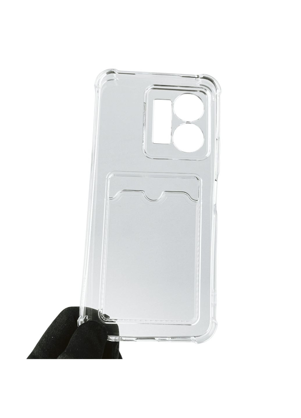 Чохол для Y35 4G з бронь кутами з кишенею для візиток карток k-pop на віво у35 4г прозорий Vivo (366235157)