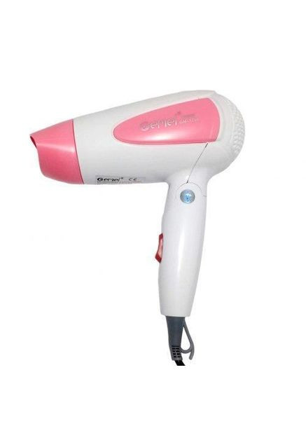 Фен для сушіння та укладання волосся GM-1756 Дорожній складаний фен для волосся Рожевий Gemei (324102984)