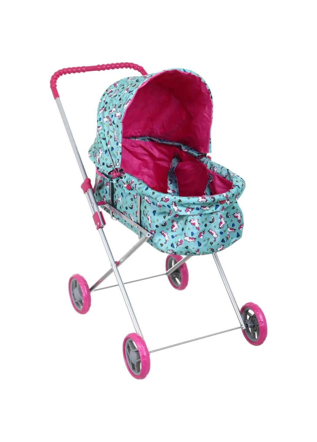Коляска для кукол 63.5х36х73 см голубовато-розовый 9308 Pixie (362298017)