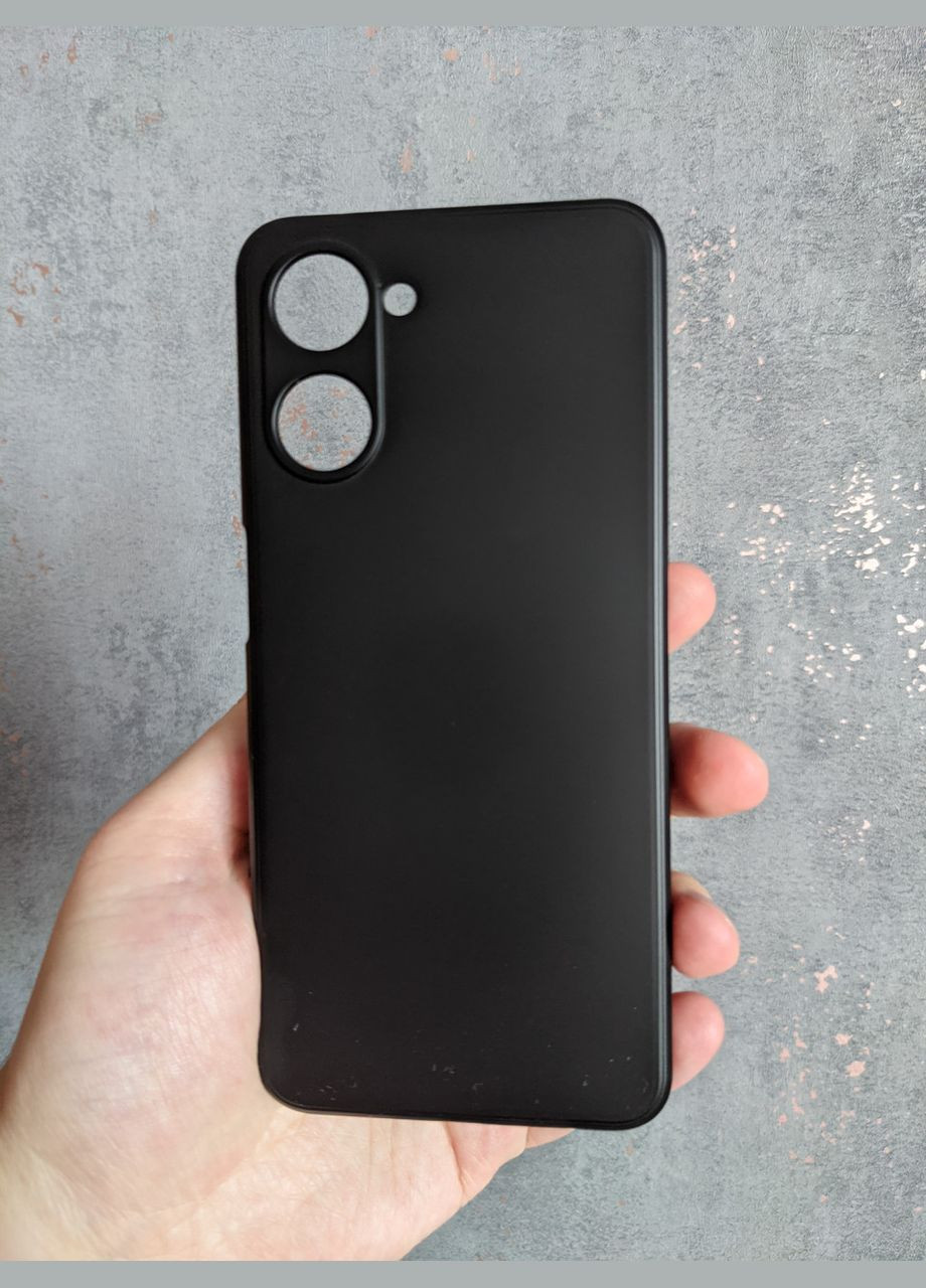Силіконовий чохол для 10 Чорний мікрофібра soft touch Realme (322212066)