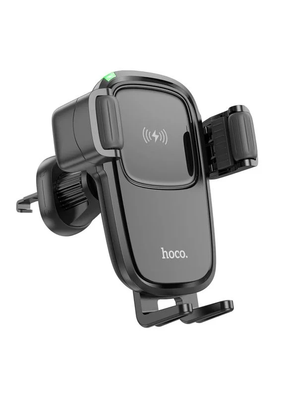 Автотримач для телефона з БЗП wireless fast charge car holder(air outlet) (6931474791603) Hoco HW1 Pro (372686887)