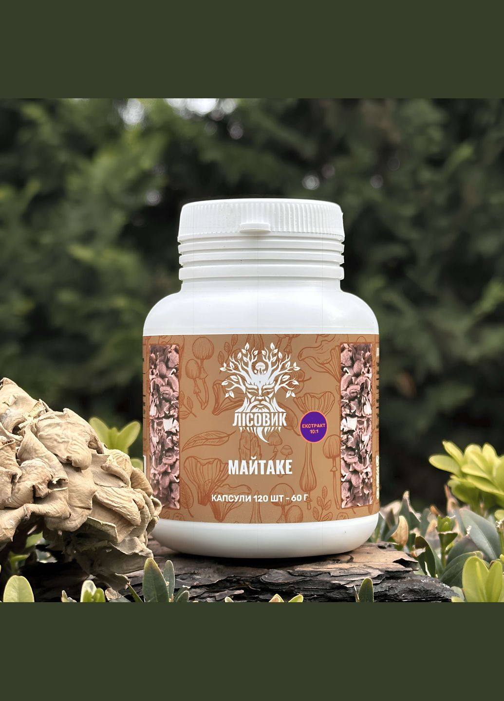 Майтаке, экстракт 10:1, капсулы 120 шт по 0.5 г Лісовик (334292974)