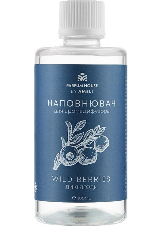 Наповнювач для дифузора "Дикі ягоди" By Ameli Wild Berries 100ml (994381-34233) Parfum House (368646437)
