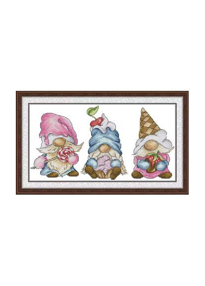 Набір для вишивання за нанесеною на канву схемою "Dwarf Apparel 2". AIDA 14CT printed 32*18 см Joy Sunday (313613424)