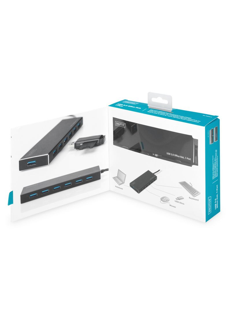 Концентратор USB 3.0 Hub, 7 Port Digitus (315502472)