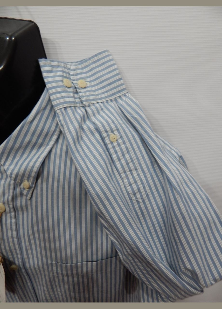 Синяя кэжуал рубашка No Brand