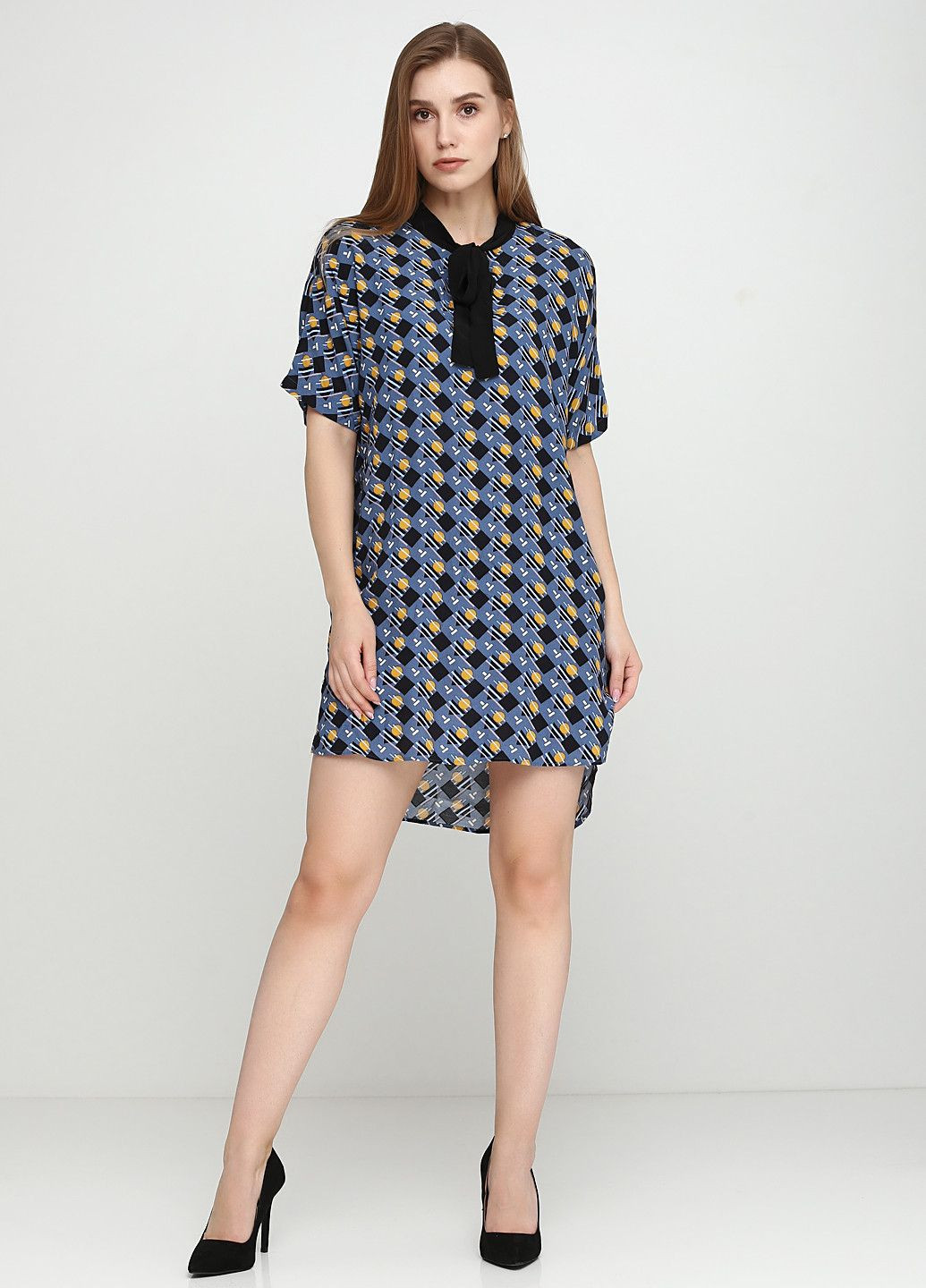 Блакитна повсякденний сукня блакитно-фіолетовий Pepe Jeans