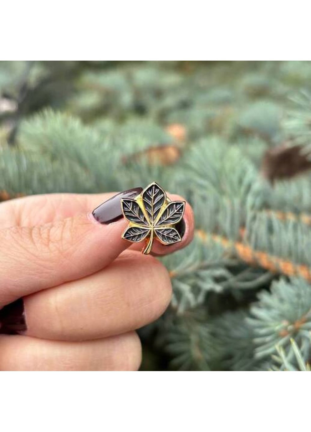 Значок Каштан позолота (8422) Dobroznak (370785224)