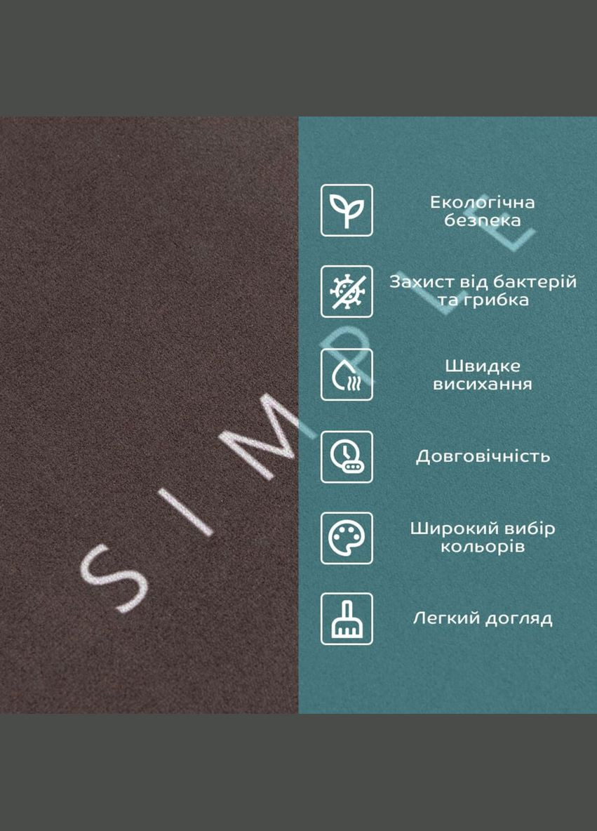 Вологопоглинаючий килимок "Living Simple" 38*58CM*3MM (D) SW-00001572 No Brand (328578830)