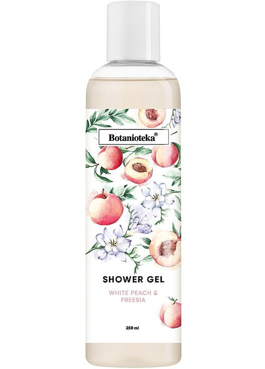 Гель для душа "Белый персик и фрезия" 250ml (900071-59026) Botanioteka (369125512)