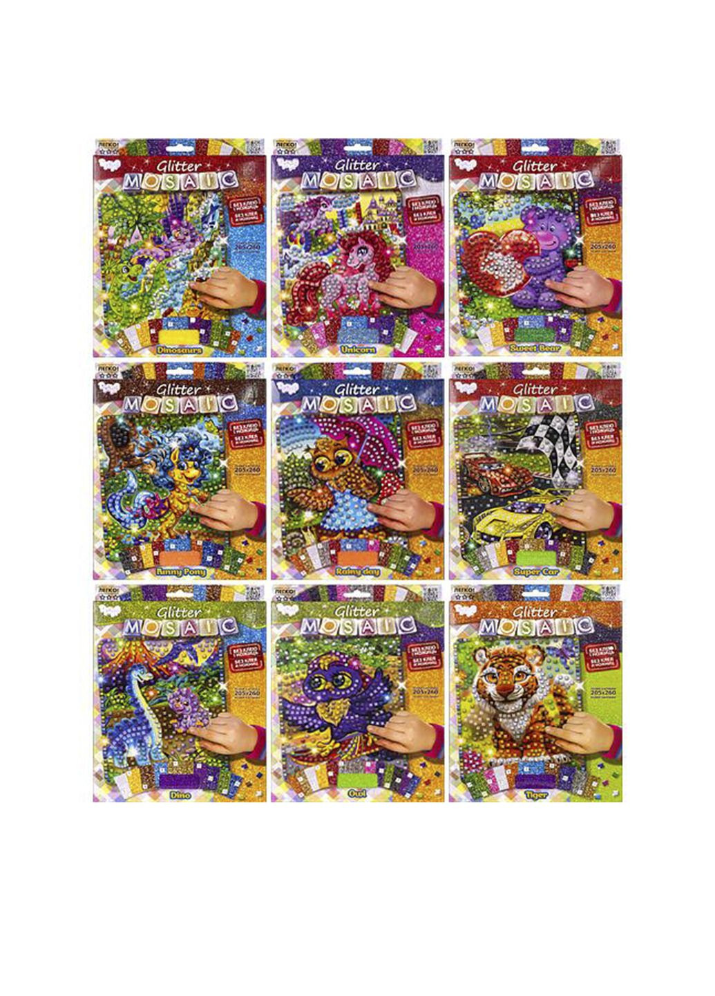 Набір для творчості "Блискуча мозаїка" колір різнокольоровий CB-00207615 Danko Toys (314887209)