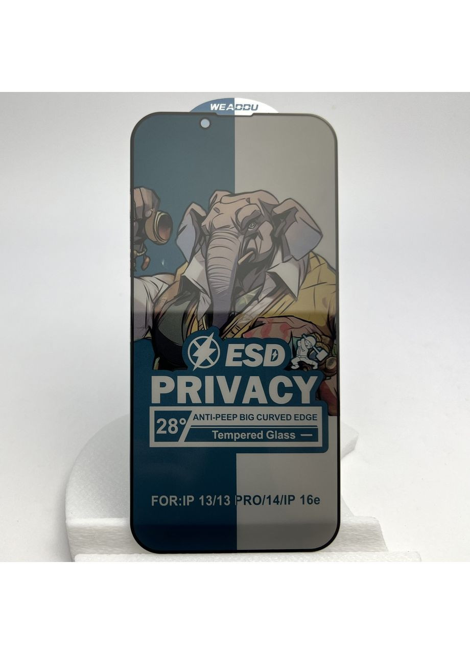 Защитное стекло для 13 PRO антишпион частное ESD privacy 5D anti spy glass на айфон 13 ПРО No Brand (369136969)