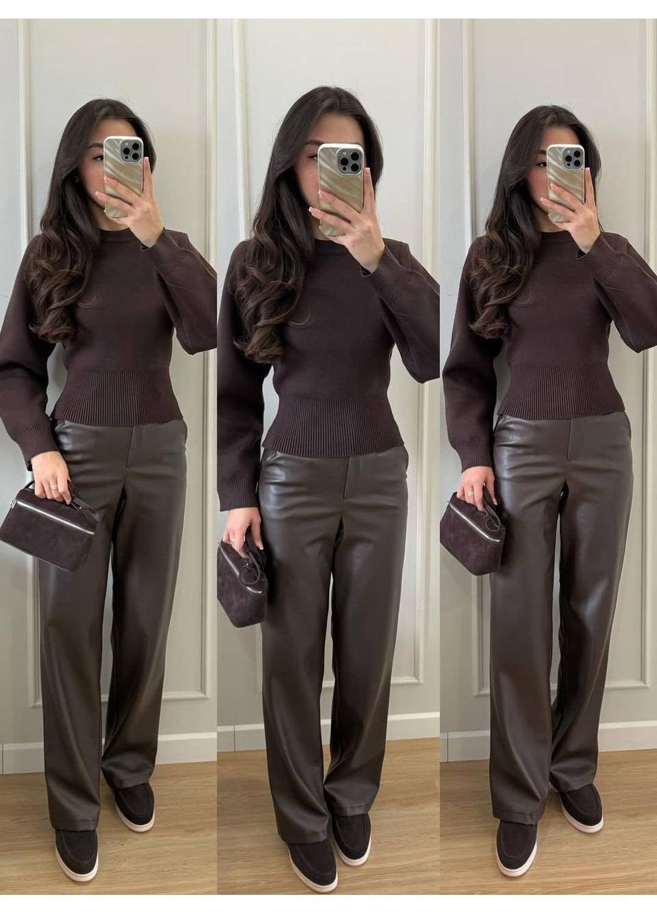 Жіночі штани з екошкіри No Brand (372201277)