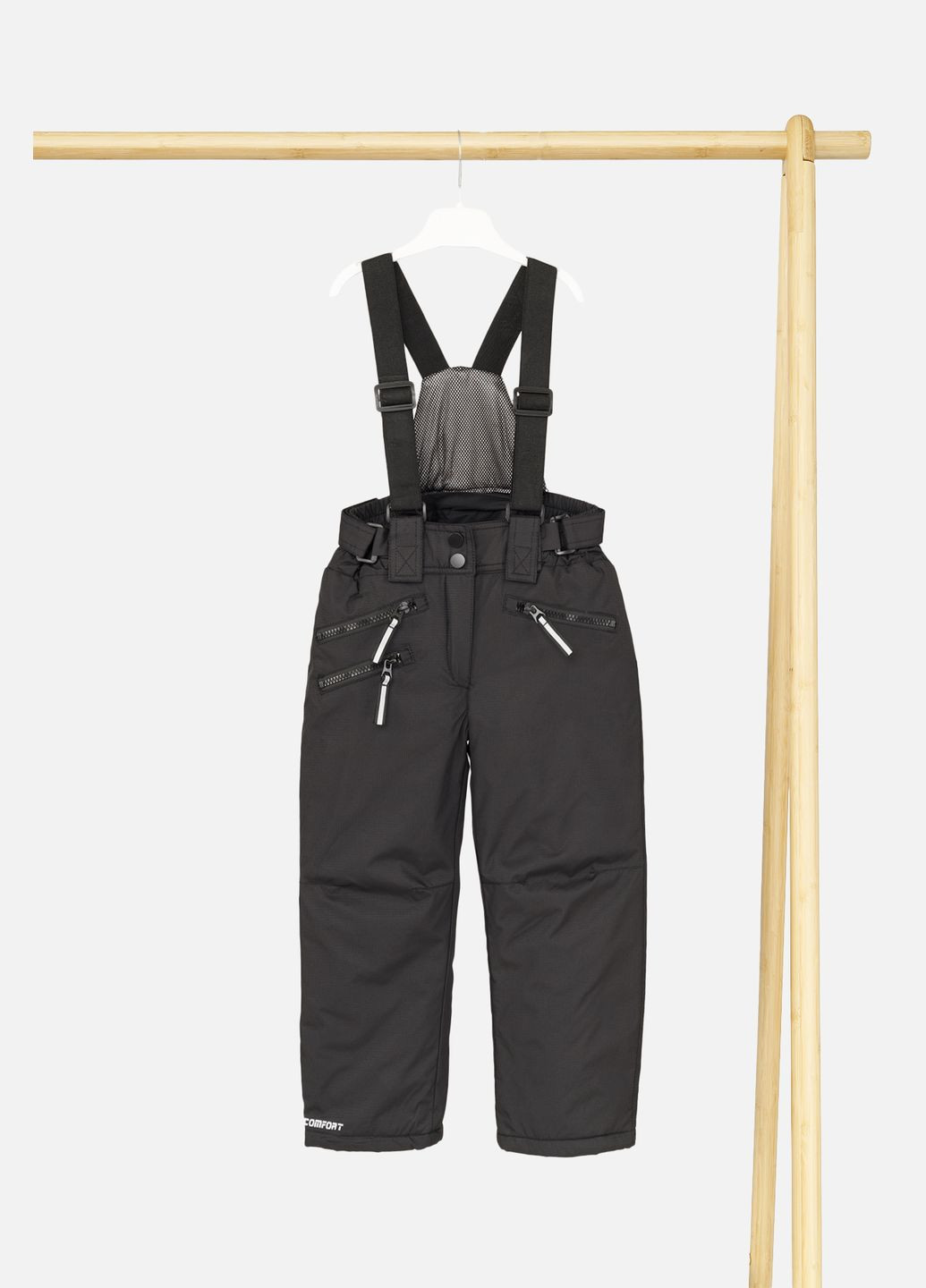 Напівкомбінезон утеплений для дівчинки колір чорний CB-00254679 Comfort (314910507)