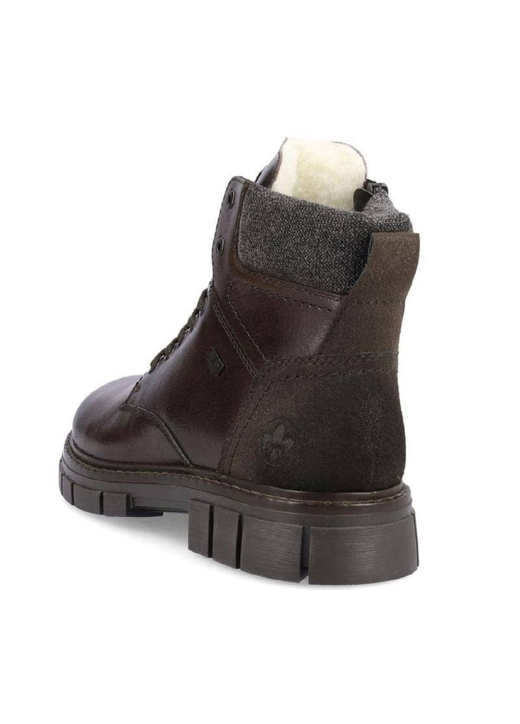 Коричневые зимние ботинки Rieker