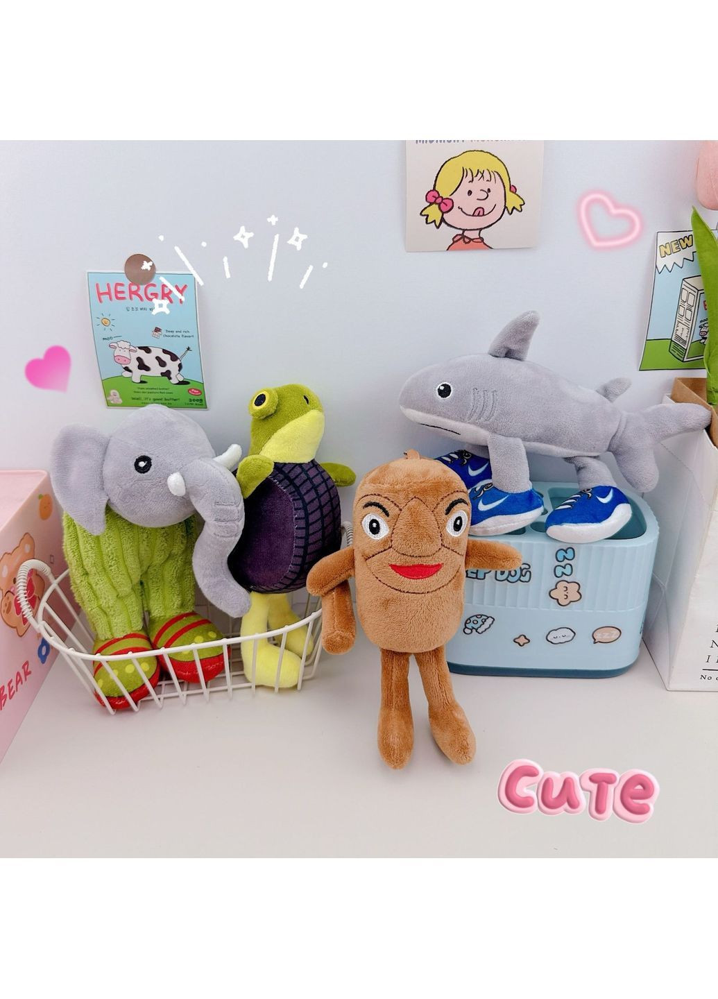 Мягкая игрушка брелок Брейнрот Тралалеро Тралала 18 см (XY093) No Brand (366220478)