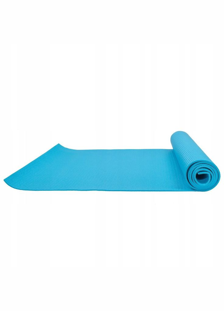 Коврик (мат) для йоги та фітнесу PVC 4 мм Sky Blue Springos yg0035 (275095319)