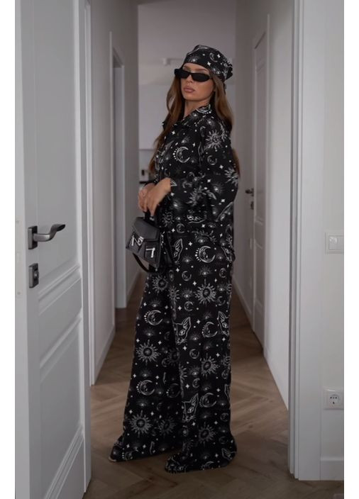 🖤 Костюм-трійка «Urban Chic» з банданою — Розмірна сітка в описі GD/GL Модний простір (364965718)