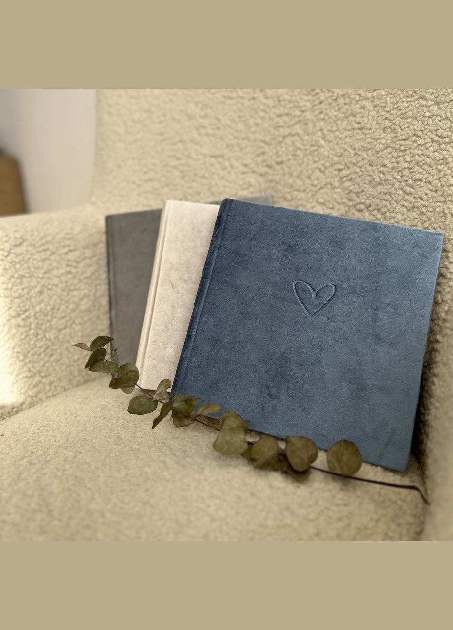 Фотоальбом 22х22 см з велюровою обкладинкою на 200 фото | Альбом для фото 10х15 Your Magnets (338861498)