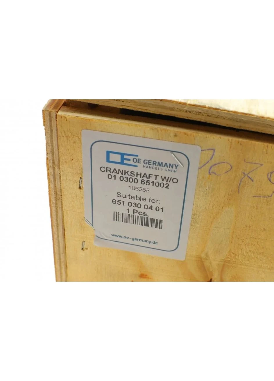 Коленчатый вал MB Sprinter/Vito 2.2CDI OM651.911-913/916/924/925/940/955-957 01 0300 651002 (opt-om) OE Germany (400189935)