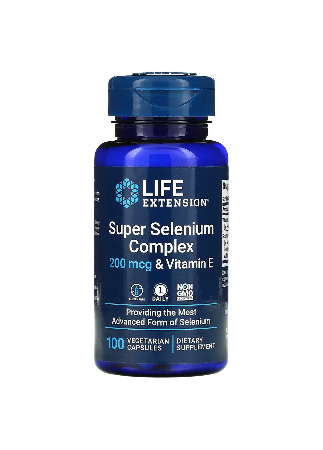 Селен із вітаміном Е, суперкомплекс, Super Selenium Complex & Vitamin E,, 200 мкг, 100 вегетаріанських капсул Life Extension (367990492)