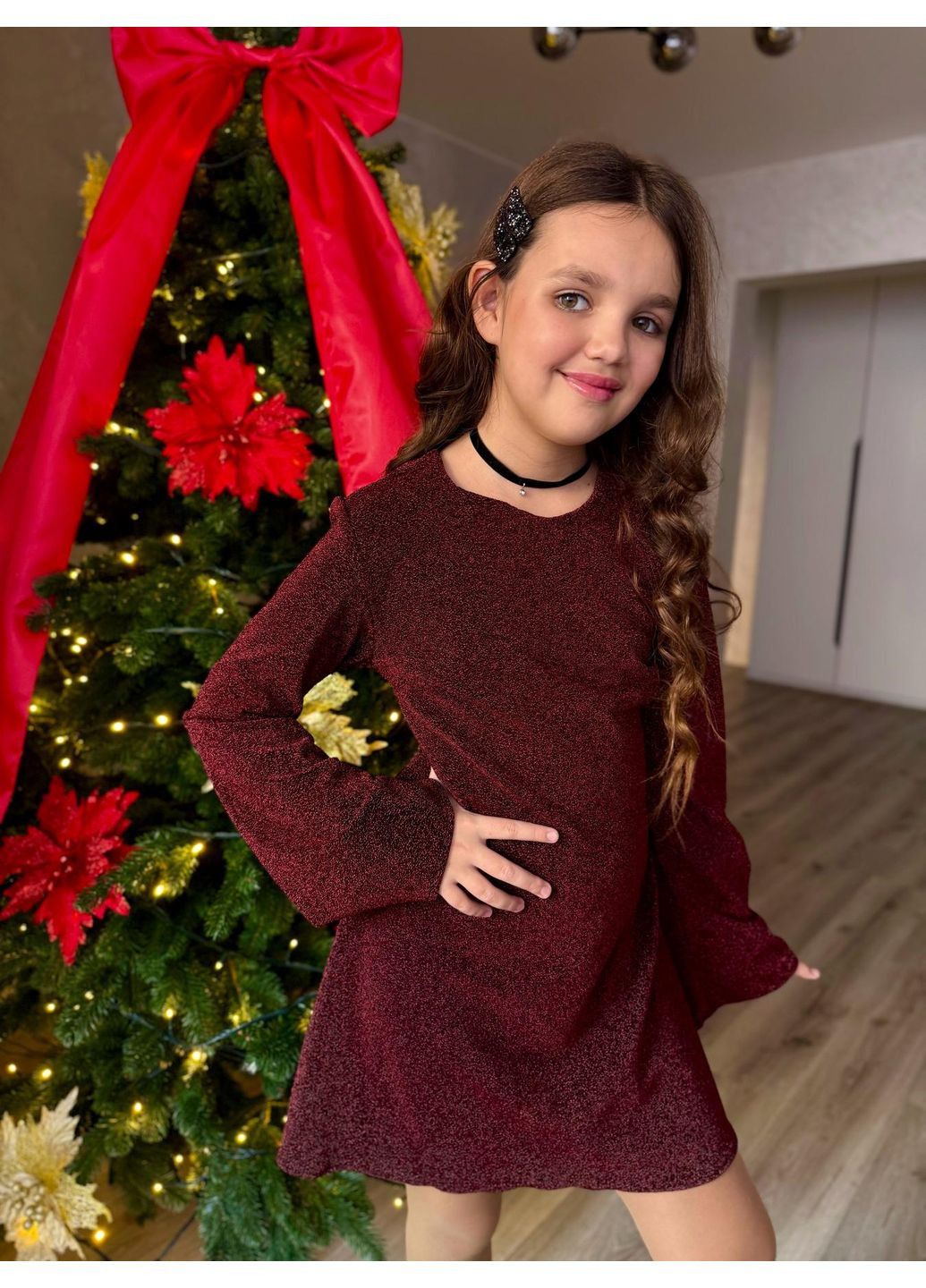 Бордова сукня блискуча IRmAS (369422219)