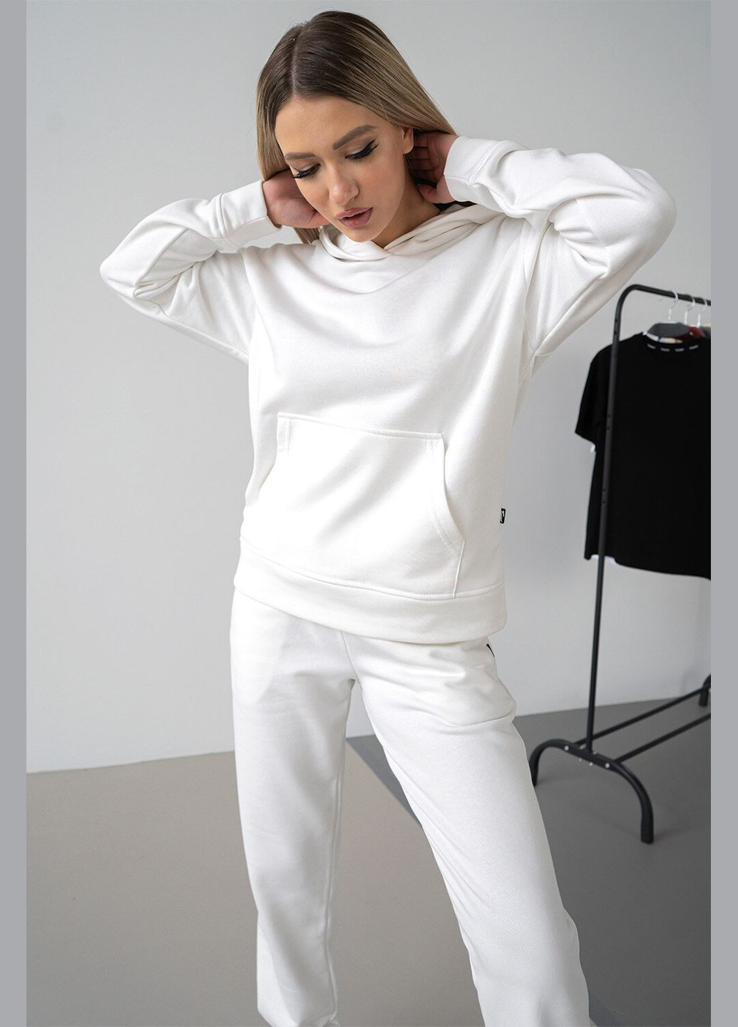 Женский спортивный костюм OVERSIZE 23 Белый Teamv (316355046)