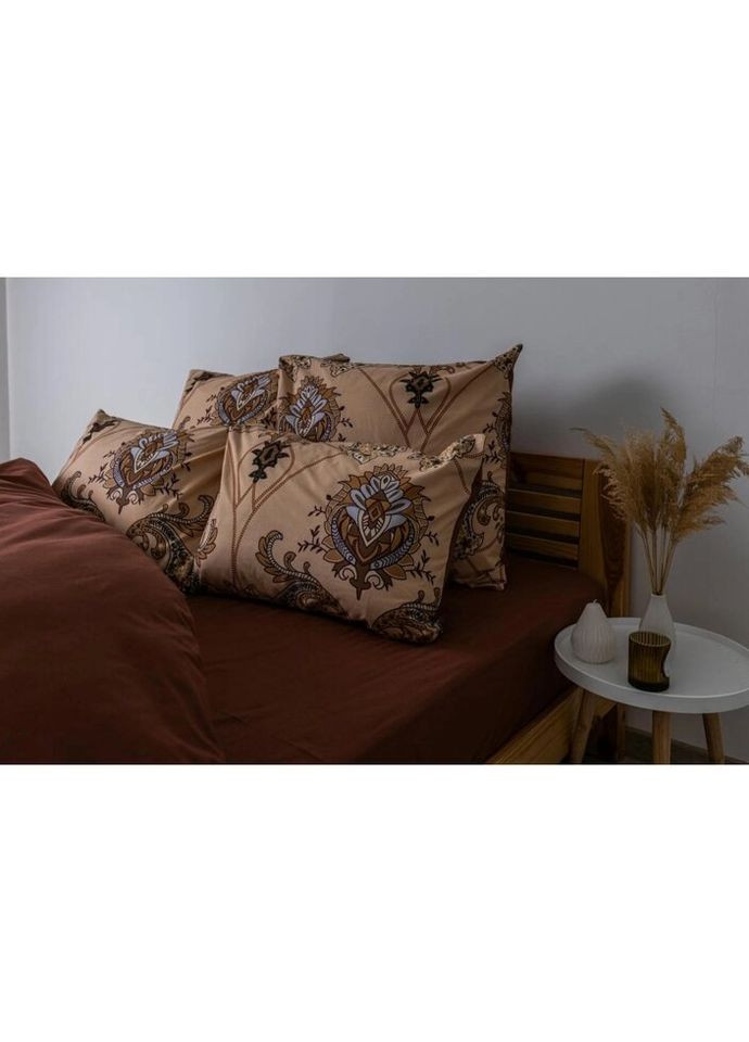Постельное белье евро Soft dreams Chocolate Fusion 2-03859-26004 200х215 см ТЕП (336328151)