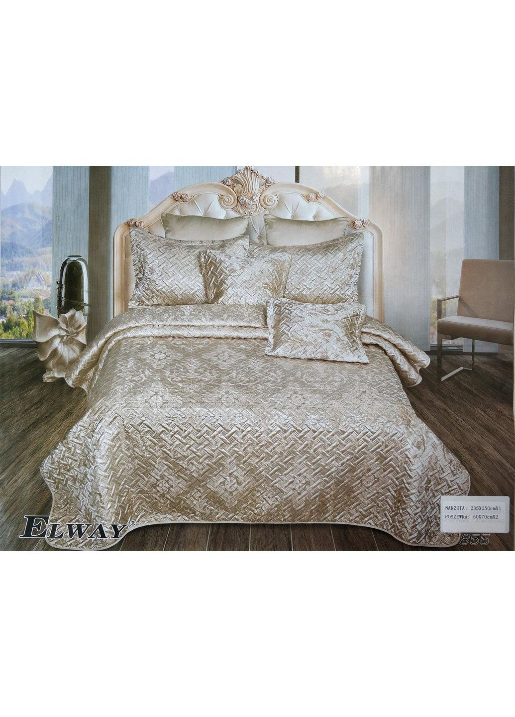 Покрывало атласное с наволочками 855 Elway (372713185)