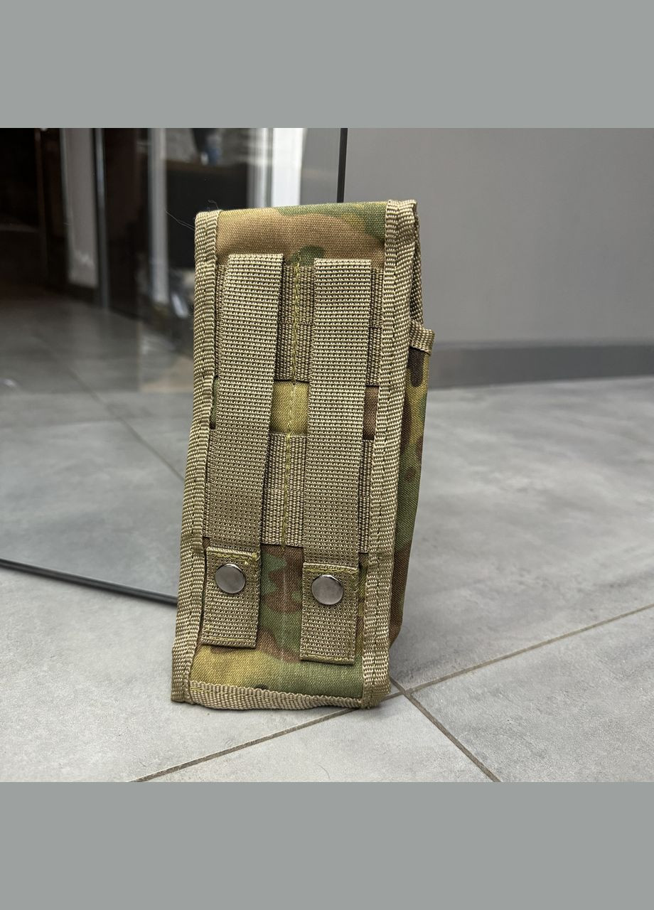 Подсумок закрытого типа под 2 магазина АК/М16 с Молли, Мультикам,, чехол под рожок, подсумок под рожок WinTac (362601567)