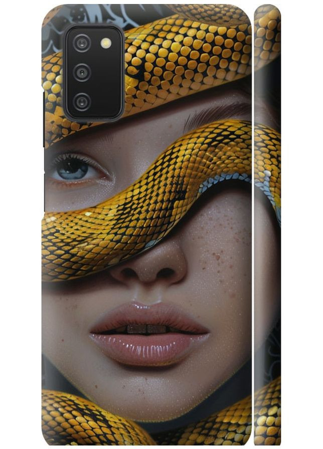 3D пластиковый матовый чехол 'Объятия змеи' для Endorphone Samsung Galaxy A03s A037F (289528661)