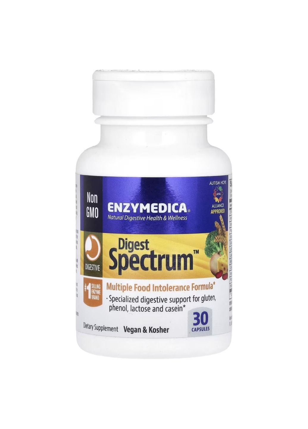 Добавка Digest Spectrum - 30 caps Enzymedica (285787873)