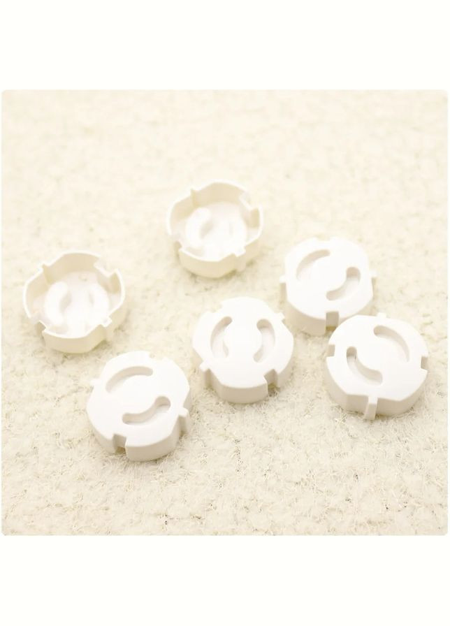 Захист на розетки 10 шт Заглушки на розетку для захисту дітей від електрики Білий LELUNO (312000163)