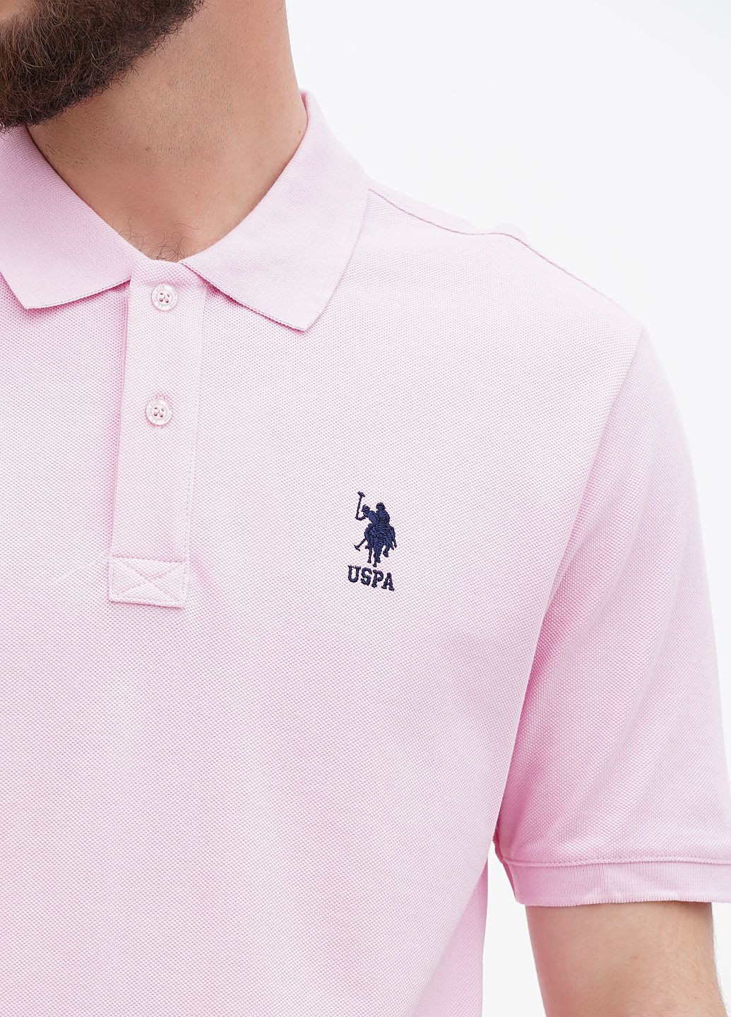 Розовая футболка-футболка поло u.s. polo assn мужская для мужчин U.S. Polo Assn.
