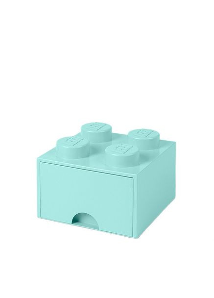 Выдвижной ящик для хранения Lifestyle Кирпич 4 светло-голубой (40051742) Lego (370624031)