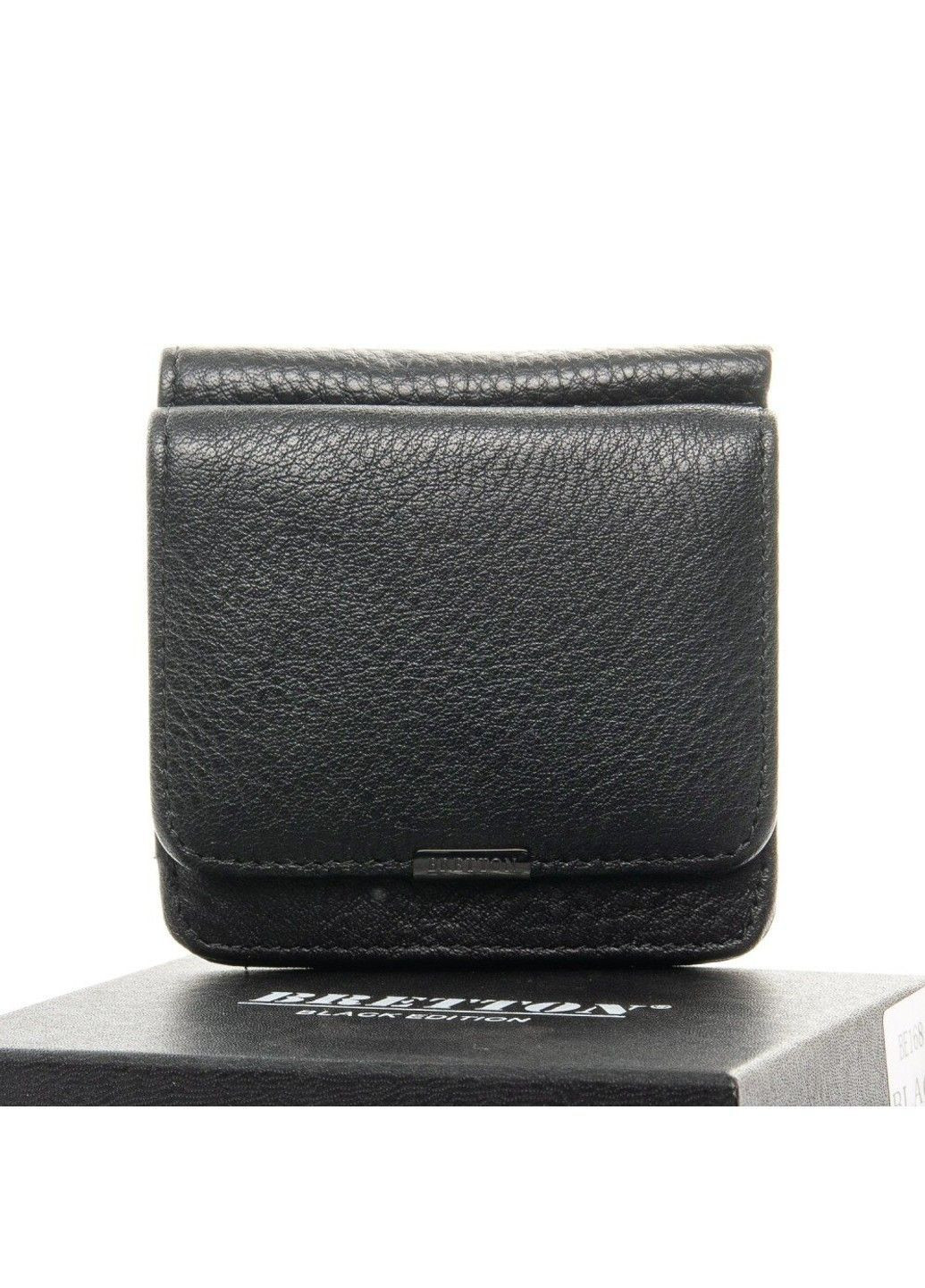 Шкіряний чоловічий гаманець 168-58 black Bretton (363831343)