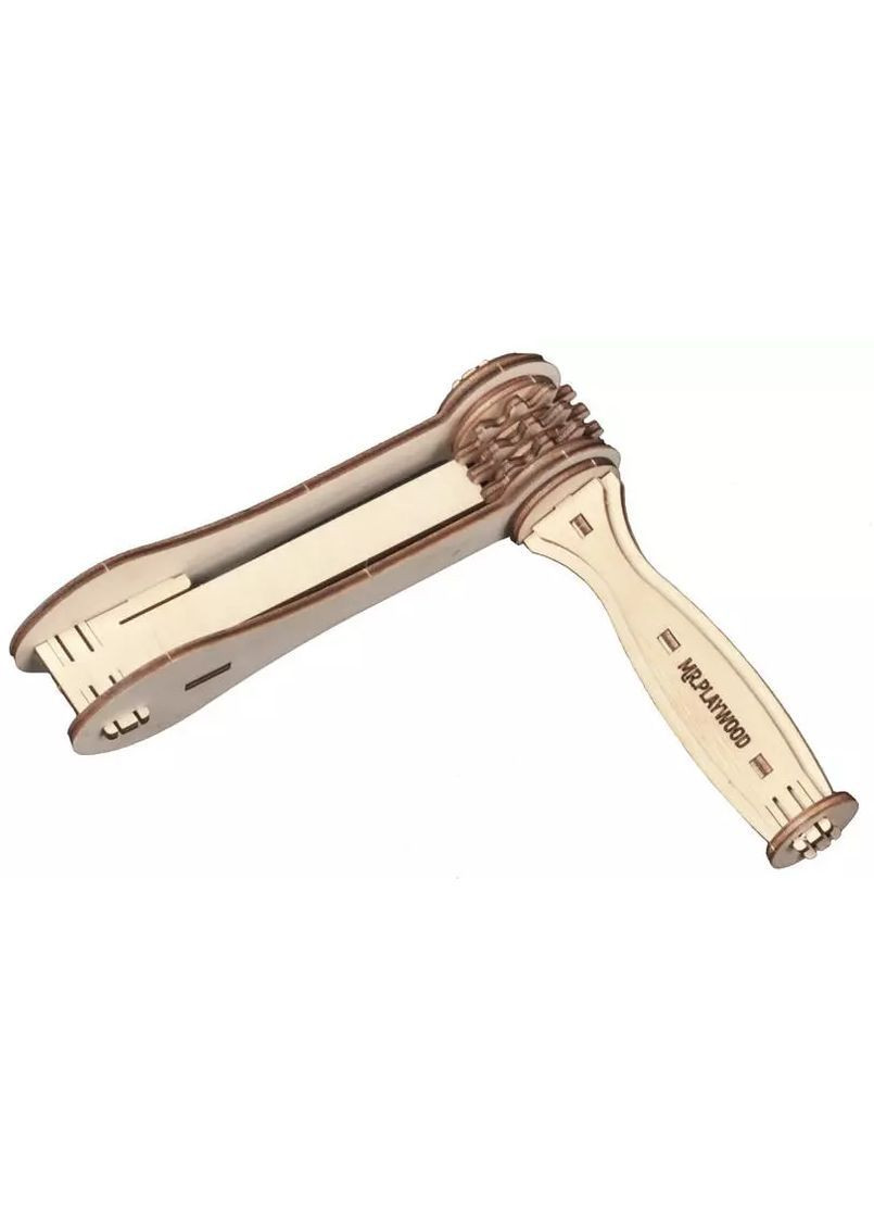 Дерев'яна механічна музична іграшка-трещотка 3D-конструктор - No Brand 10502 (371925068)