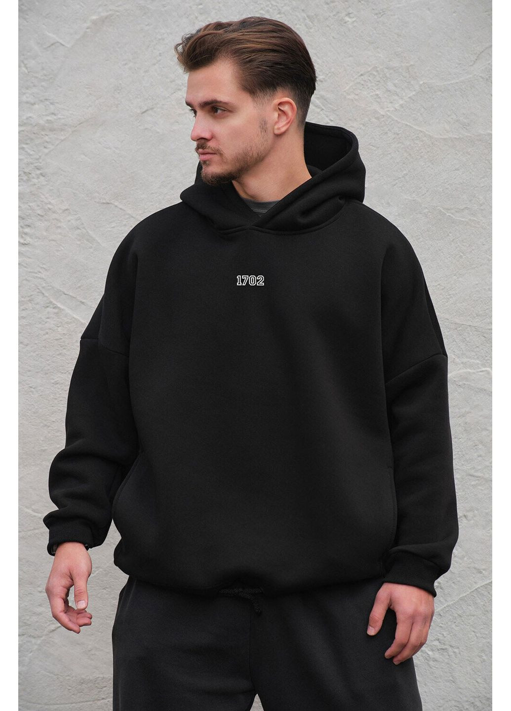 Чоловіче Оверсайз Худі Толстовка На Флісі З Капюшоном Та Принтом Cars Black Without (360642019)