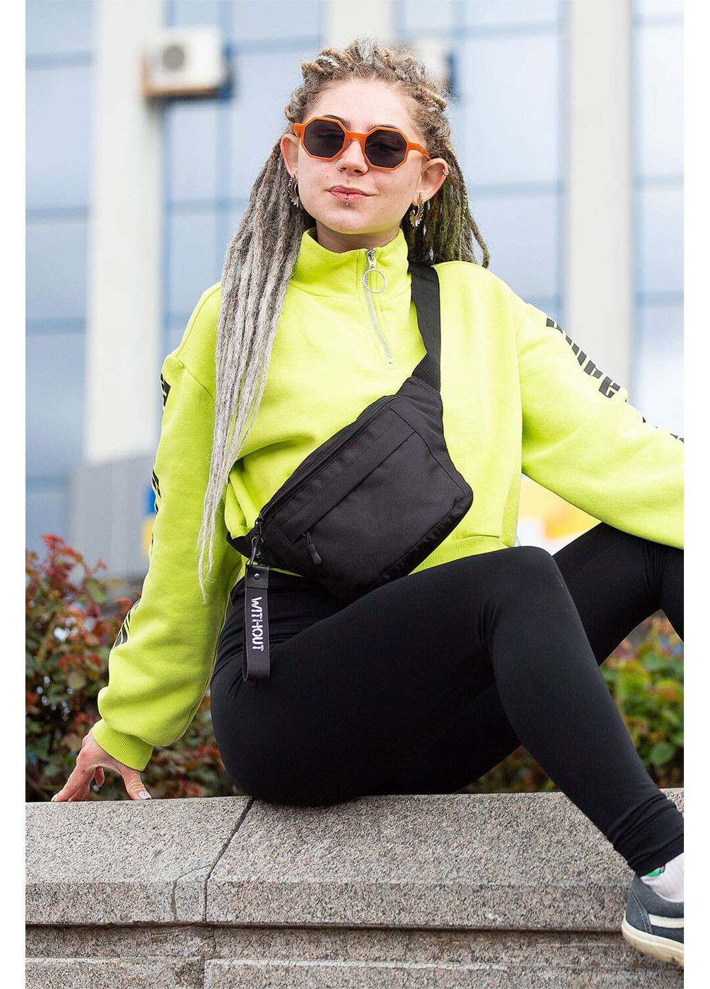 Жіноча Сумка Бананка Барсетка Через Плече Basic Black Without (360641835)