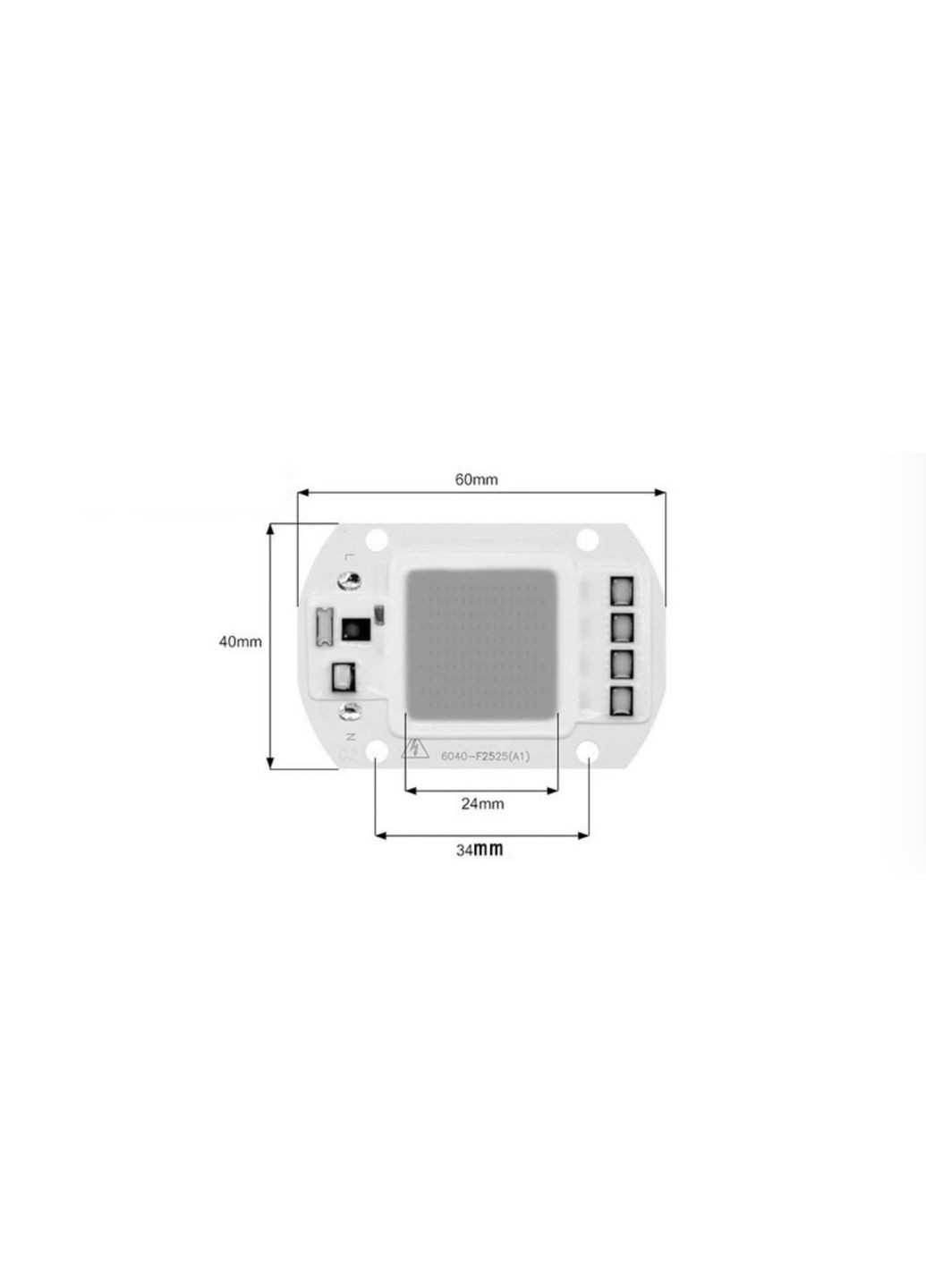 LED матриця 6000K холодне біле світло 20W No Brand (302806363)