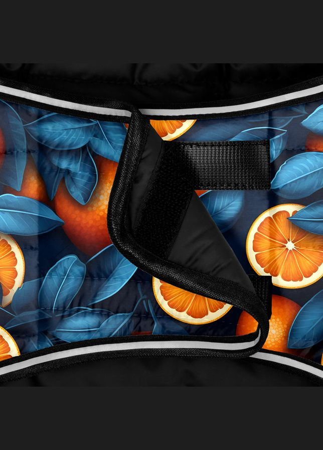 Курточка-накидка для собак Clothes, малюнок "Апельсини", L, А 41 см, B 58-70 см, З 42-52 см WAUDOG (329745703)