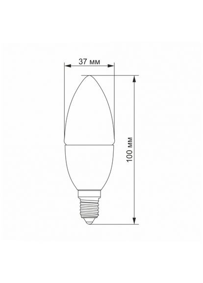 LED лампа C37e 3.5W E14 4100K (VL-C37e-35144) Videx (305755277)