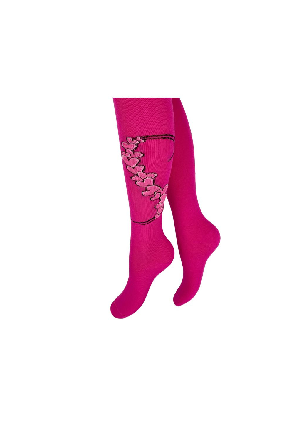 Колготки дитячі. Сердечка. Розмір 20, зріст (128-134 см). Колір: Фуксія. Крокус (338427330)